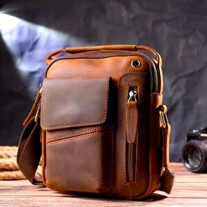 Leather Shoulder Bag Men